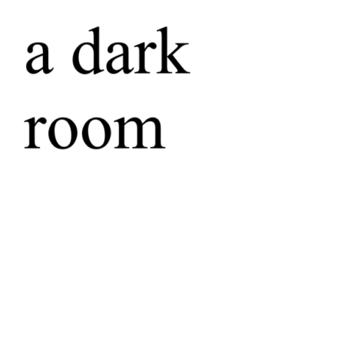 a dark room